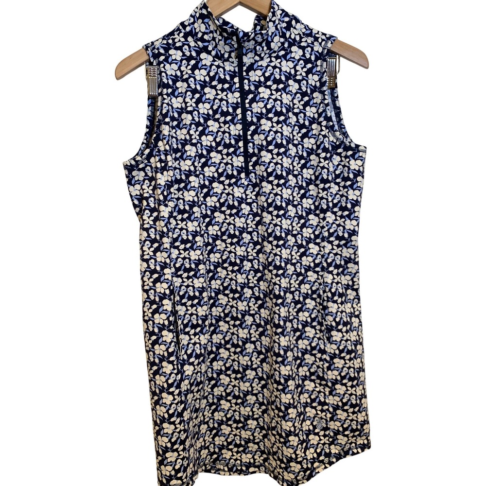 Tommy Bahama IslandZone M Floral Performance Coastal Preppy Sporty Women Dress